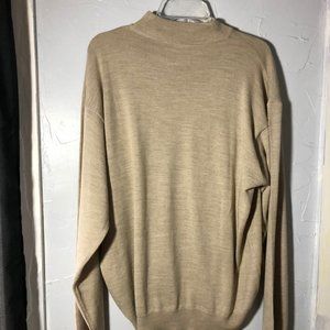 Men's Fenzia Tan XL Pullover Sweater Made in Italy